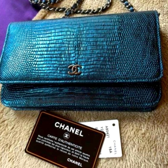 RARE LIZARD CHANEL WOC - Picture 1 of 13